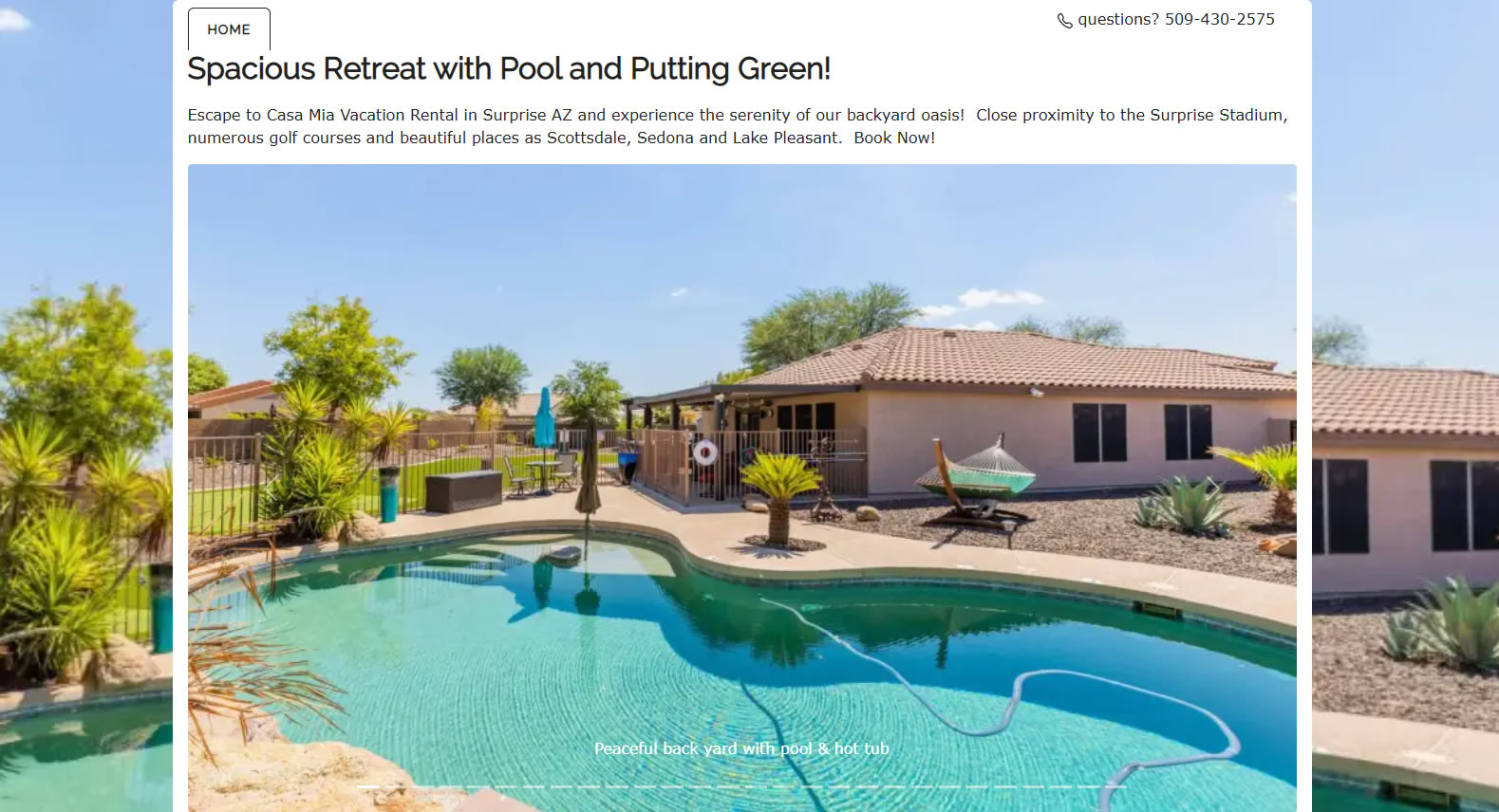 Client Spotlight: Casa Mia Launches Their Stunning Direct Booking Oasis