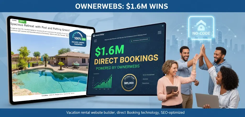 How OwnerWebs Empowered Hosts to Secure $1.6M in Direct Bookings